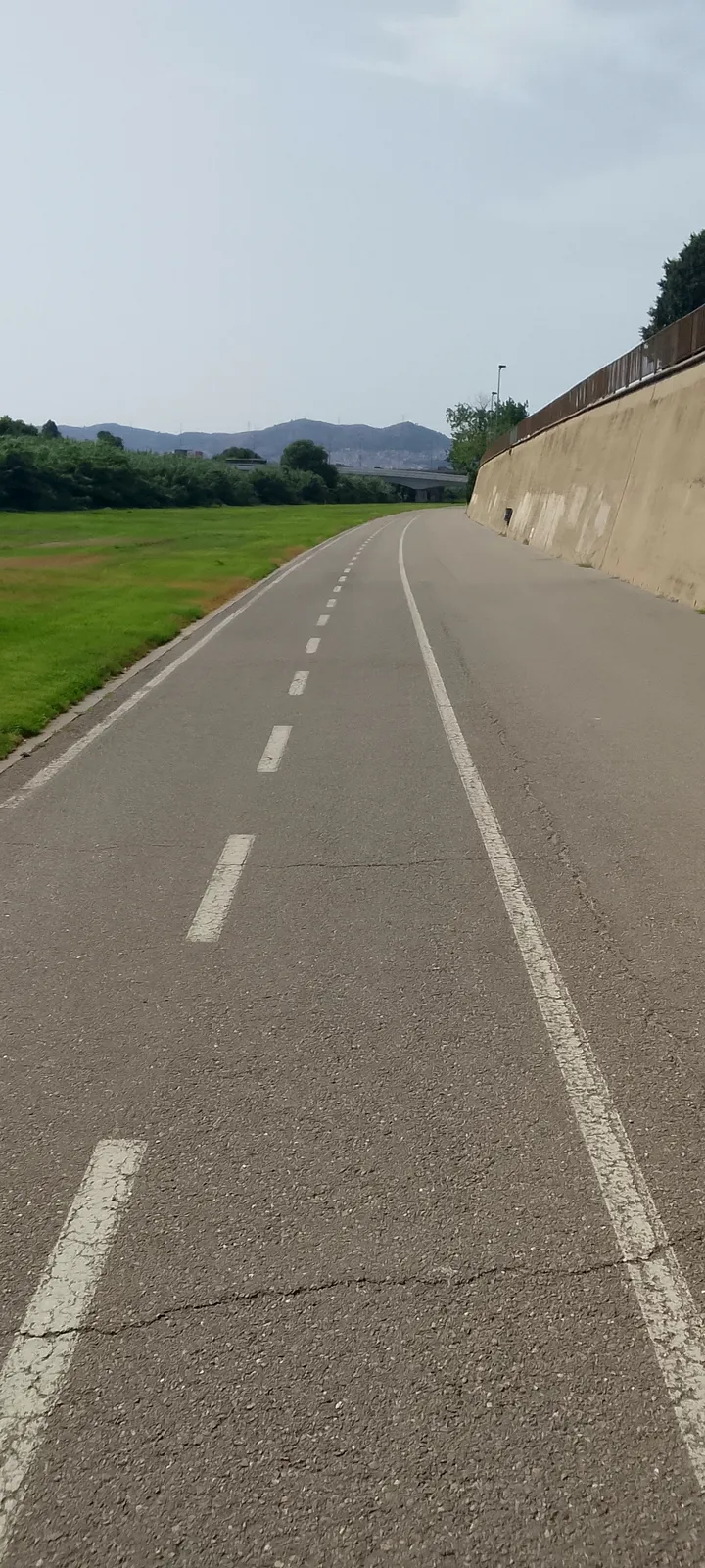 The greenway out of Sant Adrià
